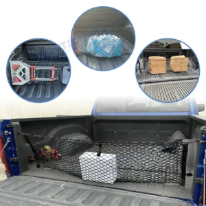 For RAM 1500 2019-up Pickup Truck Bed Heavy Duty Cargo Net Trunk Mesh Storage