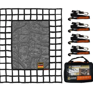 Heavy-Duty Adjustable Cargo Net SafetyWeb Medium 6.75' x 8' for Truck SUV