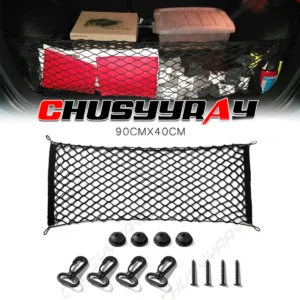 Trunk CARGO NET Car Nylon Elastic Mesh Organizer Truck Universal 4 Hook Rear